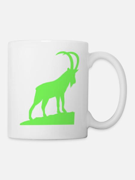 steinbock - Tasse - Weiß