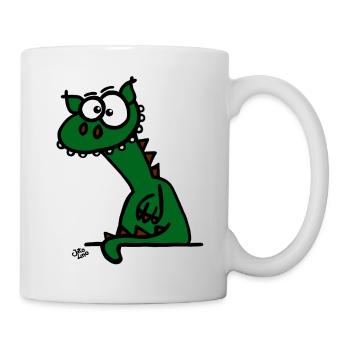 Der Drache - Tasse - Weiß - Rechts