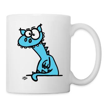 Der Drache - Tasse - Weiß - Rechts