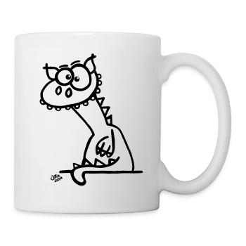 Der Drache - Tasse - Weiß - Rechts