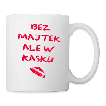 SANS CULOTTE MAIS DANS UN CASQUE DE FILLE modèle 2 - Mug blanc - blanc - Droite