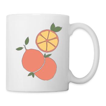 orange grapefruit - Mug - white - Right