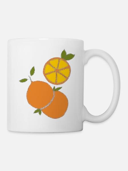 Orange Kristal - Mug - white