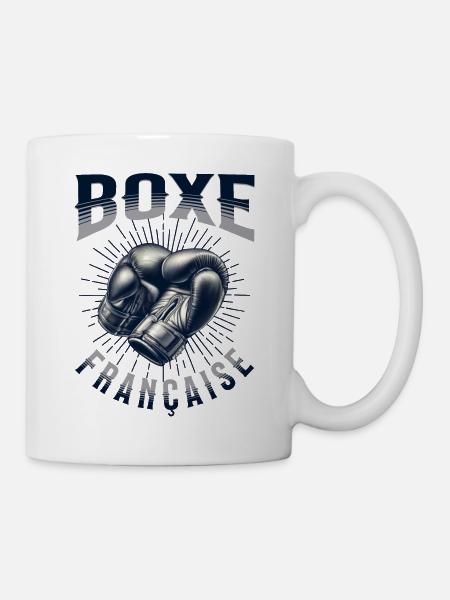 Boxe Française, cadeau pour boxeur et boxeuse - Mug blanc - blanc