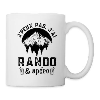 Je peux pas j ai rando randonnée 1 - Mug blanc - blanc - Droite