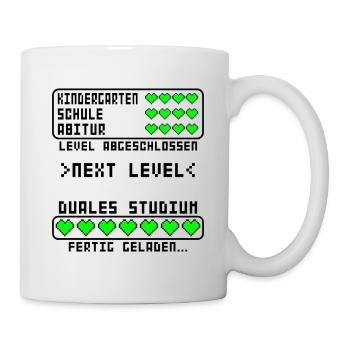 Duales Studium Prüfung Abschluss bestanden - Tasse - Weiß - Rechts