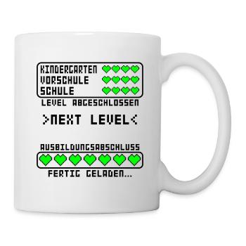 Ausbildungsabschluss bestanden für Azubi - Tasse - Weiß - Rechts