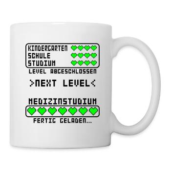 Medizinstudium Medizin Studium Abschluss bestanden - Tasse - Weiß - Rechts