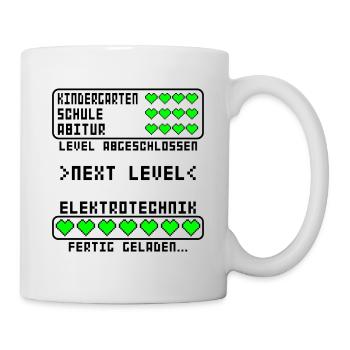 Bachelor in Elektrotechnik of Science bestanden - Tasse - Weiß - Rechts