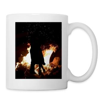 Premier Baiser en feu - Mug blanc - blanc - Droite