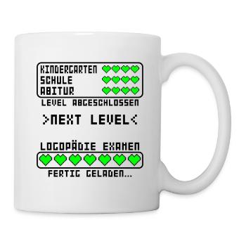Logopädie Bachelor Examen Studium B.Sc. bestanden - Tasse - Weiß - Rechts