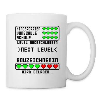 Bauzeichnerin zum Ausbildung Start Beginn Anfang - Tasse - Weiß - Rechts