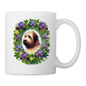Briard Hunderasse - Tasse - Weiß - Rechts