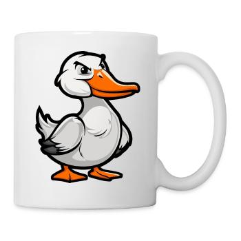 Gans Comic - Tasse - Weiß - Rechts