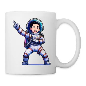 Astronaut Joyeux - Mug blanc - blanc - Droite