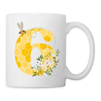 6th Birthday Bee - Mug - white - Right