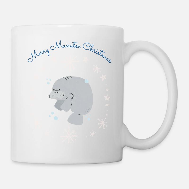 Merry Manatee Christmas - Mug - white
