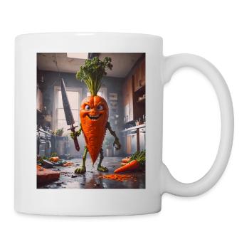 Gemüse Untergang Apocalypse Monster Karotte - Tasse - Weiß - Rechts
