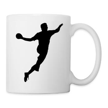 handballeur - Mug blanc - blanc - Droite