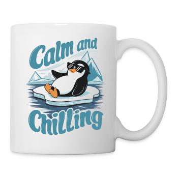 Calm And Chilling Penguin - Mug - white - Right