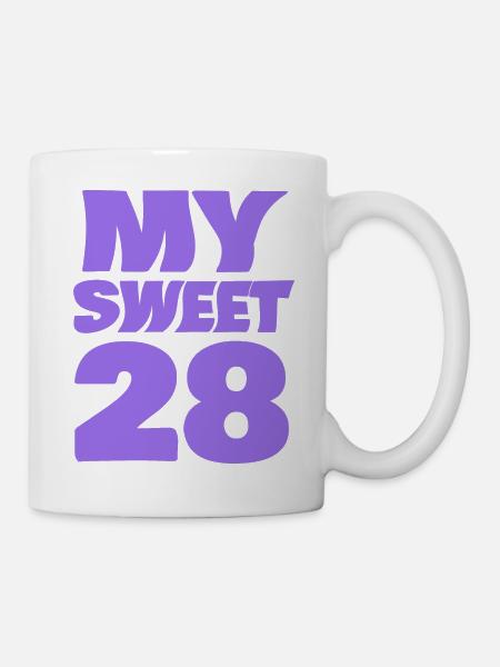 Süß 28 - Tasse - Weiß
