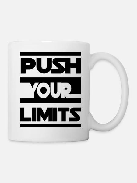PUSH YOUR LIMITS - Mug blanc - blanc