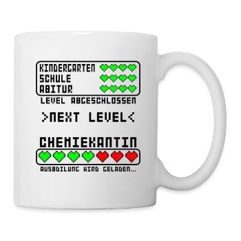 Chemikantin Ausbildung Beginn für Mädchen Baby - Tasse - Weiß - Rechts
