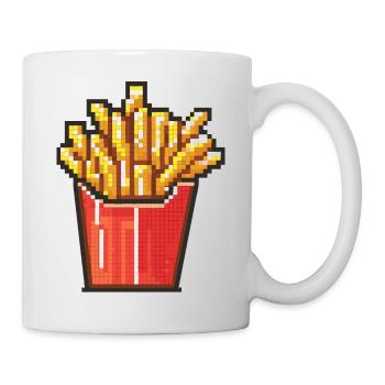 French fries pixel icon - Mug - white - Right