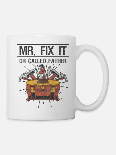Mr Fix it - Tasse - Weiß