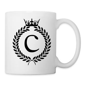 buchstabe c wappen - Tasse - Weiß - Rechts
