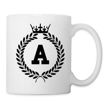 buchstabe a wappen - Tasse - Weiß - Rechts