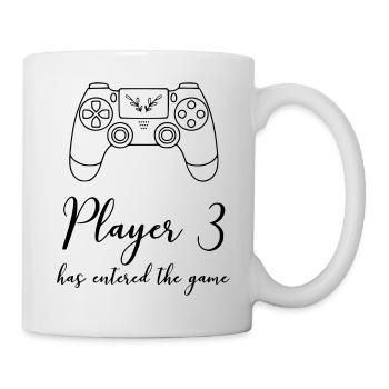Babyparty, Jungsmama, Nachwuchs - Tasse - Weiß - Rechts