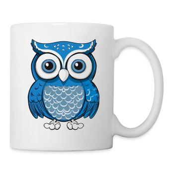 Cute Owl Kawaii Mascot - Mug - white - Right