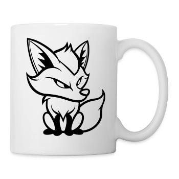 fuchs comic - Tasse - Weiß - Rechts