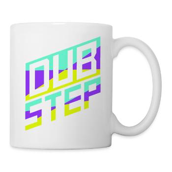 Dub Step Techno Music Party Club Text Lettering - Mug - white - Right