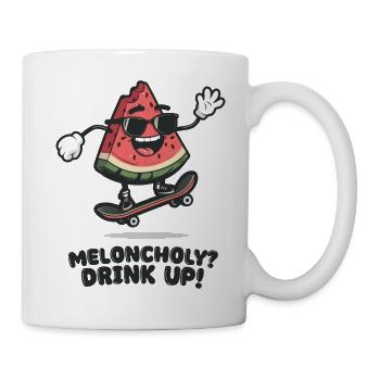 meloncholy - springende Melone - Tasse - Weiß - Rechts