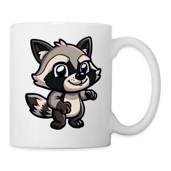 raton laveur - Mug blanc - blanc - Droite