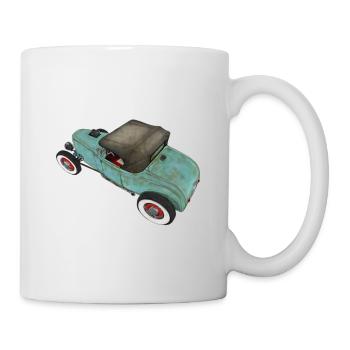 Old School Hot Rod - Mug - white - Right