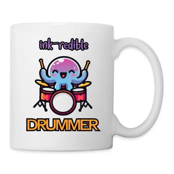 Ink-redible drummer! - Mug - white - Right