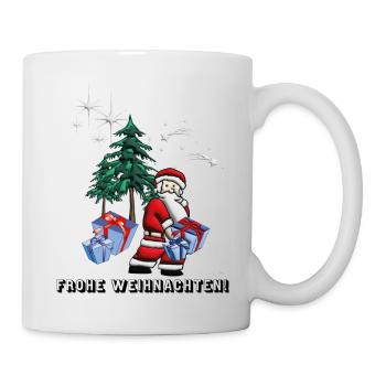 Frohe Weihnachten und ein glückliches neues Jahr! - Tasse - Weiß - Rechts