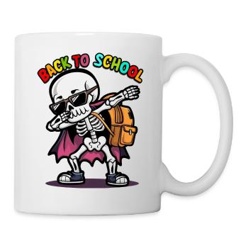 Funny Skeleton Dabbing Back To School - Mug - white - Right