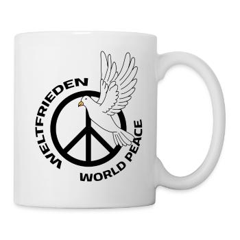 Weltfrieden - World Peace - Mug - white - Right