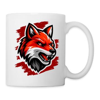 Roter Foxx - Tasse - Weiß - Rechts