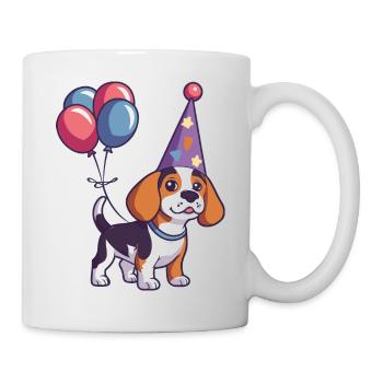 Beagle Hunde Geburtstag Baby - Tasse - Weiß - Rechts