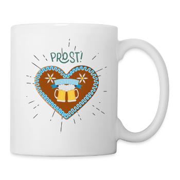 Beer Party : O’zapft is & Cheers au festival en octobre - Mug blanc - blanc - Droite