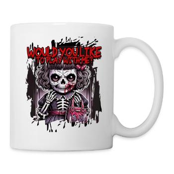 Creepy Doll: Spiel-Albtraum - Tasse - Weiß - Rechts