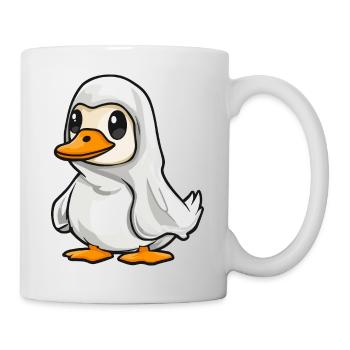 Gans Halloween Comic Geist - Tasse - Weiß - Rechts