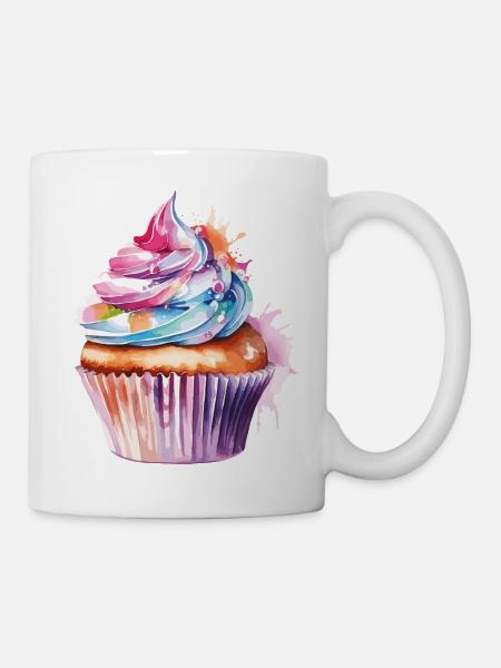 cupcake - Tasse - Weiß