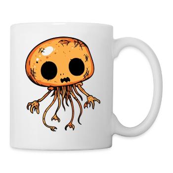 Méduse Halloween Drôle Zombie - Mug blanc - blanc - Droite