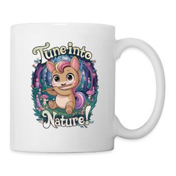 Mettez-vous à l’écoute de la nature ! - Mug blanc - blanc - Droite